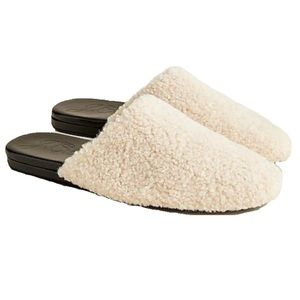 J Crew || Sherpa mules